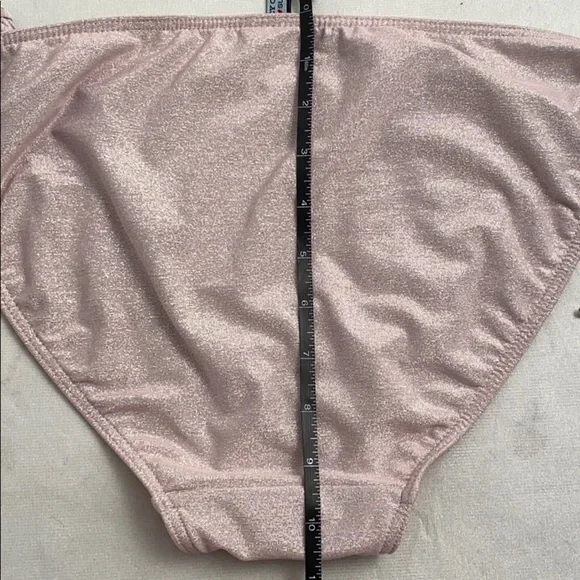 Juicy Couture Y2K pink sparkle string bikini XL